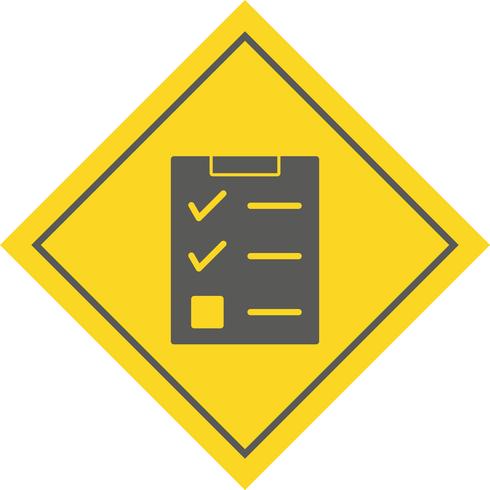 Lista de verificación icono de diseño vector