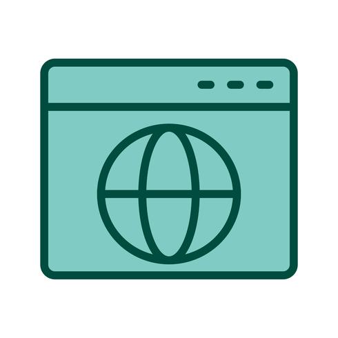 Browser Icon Design vector