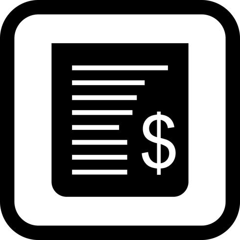 Receipt Icon Design vector