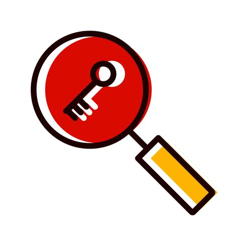 Keyword Search Icon Design vector