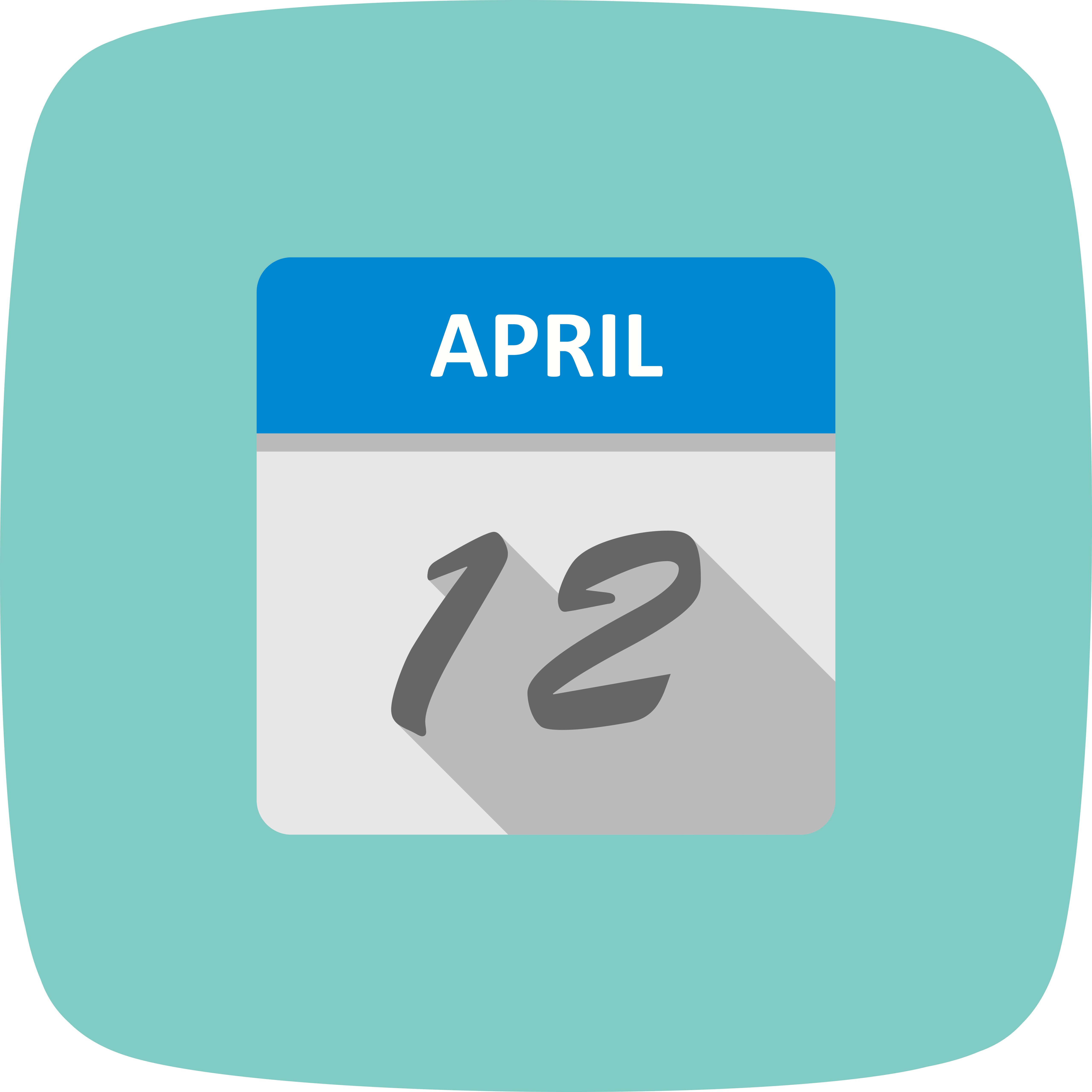 April 12th Date on a Single Day Calendar 496391 Vector Art at Vecteezy