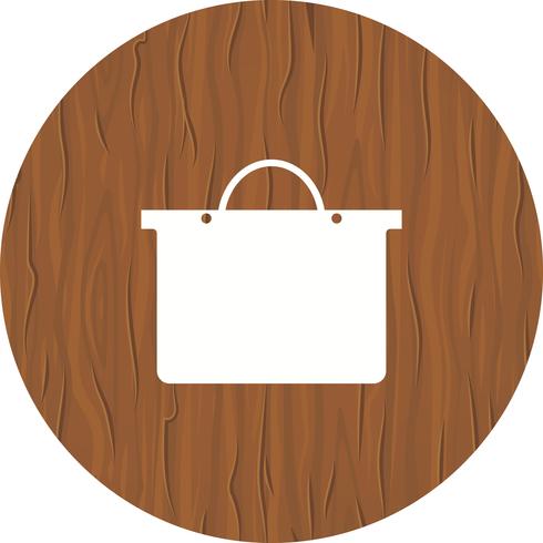 Diseño del icono del bolso de compras vector