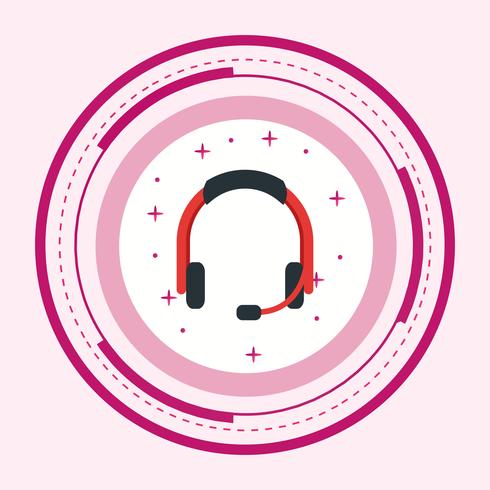 Headphones Icon Design vector