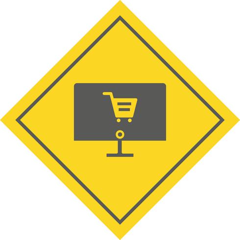 Online Shopping Icon Design vector