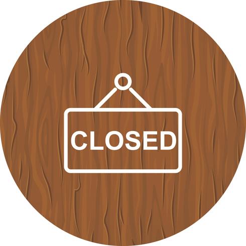 Closed Sign Icon Design vector