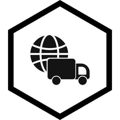 Global Delivery Icon Design vector