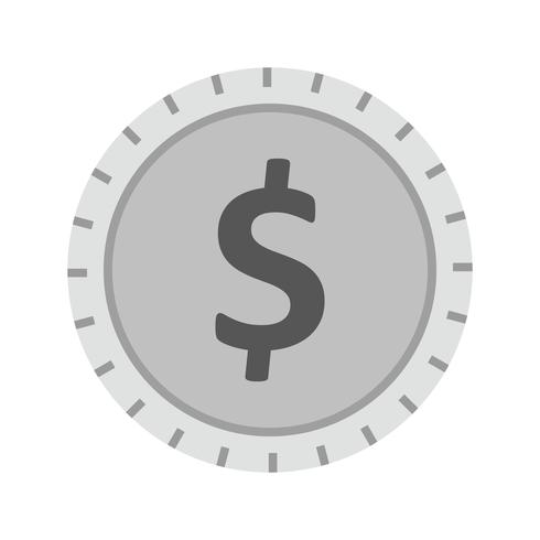 Dollars Coin Icon Design vector
