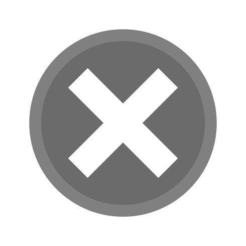 Cancelar icono de diseño vector