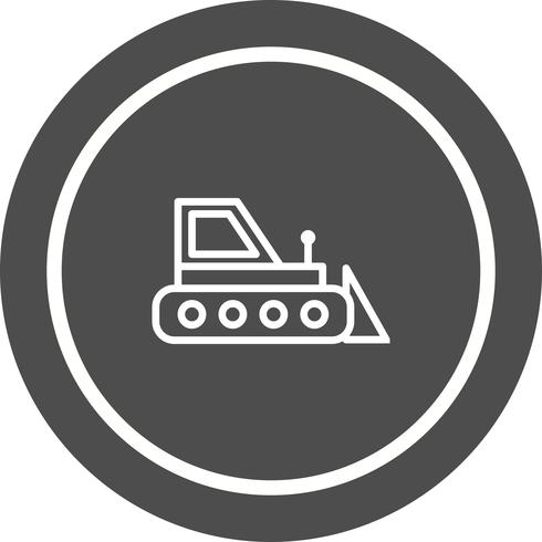 diseño de icono de bulldozer vector