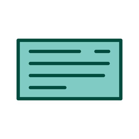 Cheque Icon Design vector