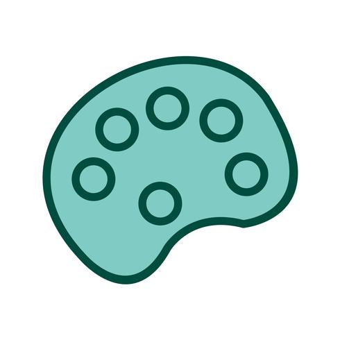 Color Pallete Icon Design vector