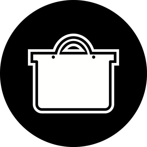 Diseño del icono del bolso de compras vector