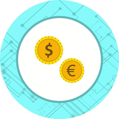 Diseño de iconos de monedas vector