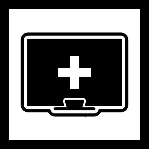  Online Medical Help Icon Design vector