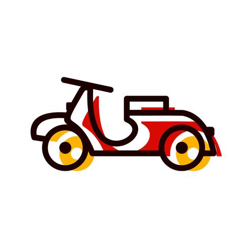 diseño de icono de vespa vector