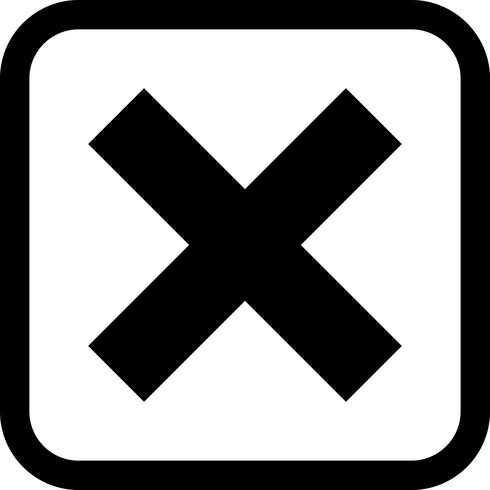 Cancel Icon Design vector