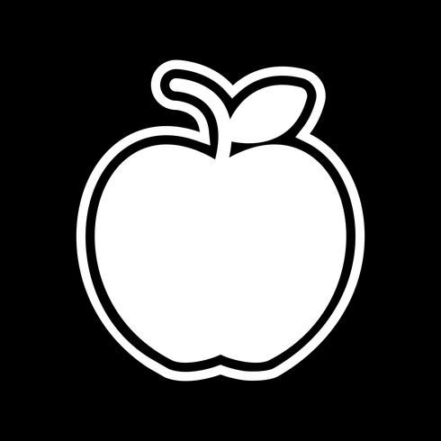 Diseño de icono de apple vector