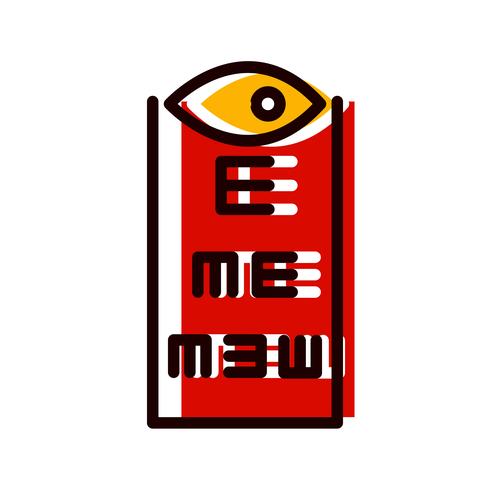 Eye Test Icon Design vector