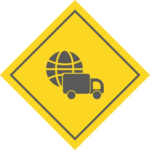 Global Delivery Icon Design vector