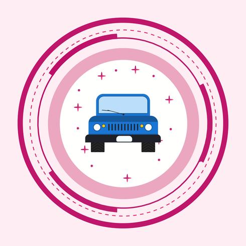 Jeep Icon Design vector