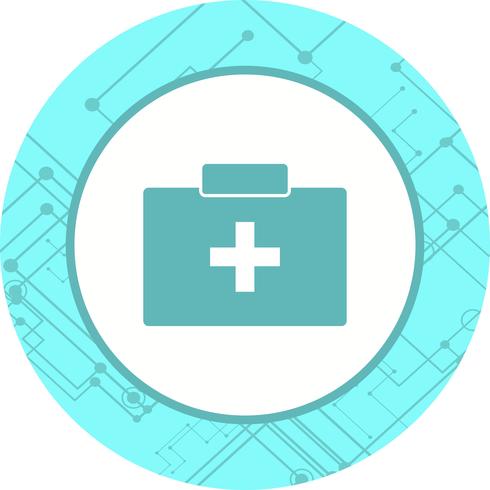 Caja de primeros auxilios Icono de diseño vector