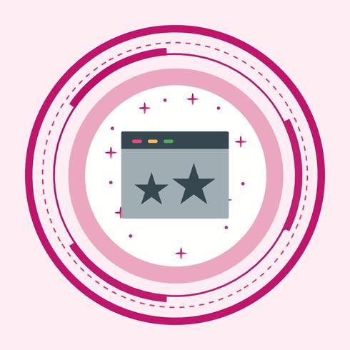  Starred Icon Design vector