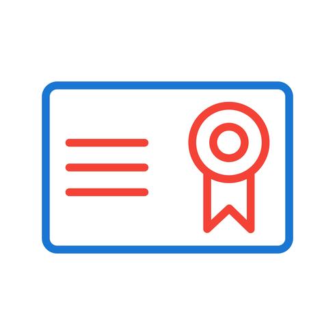 Certificado Icono de Diseño vector