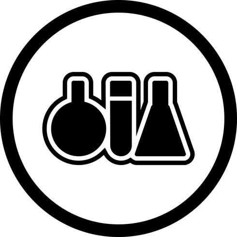 Test Tubes Icon Design vector