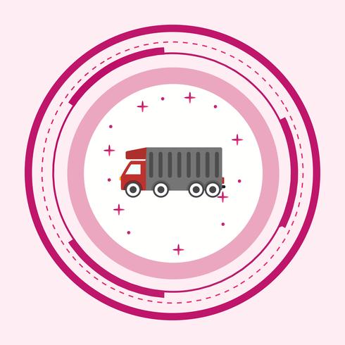 Tipper Truck Icon Design vector