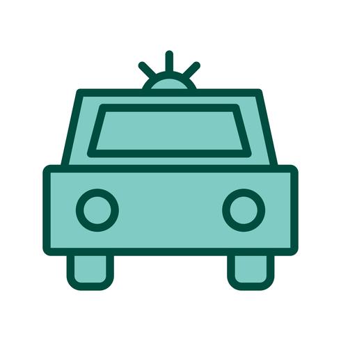 Diseño de icono de coche de policía vector