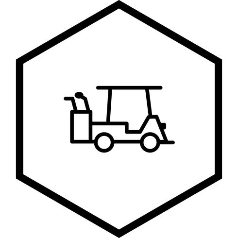 Golf Cart Icon Design vector