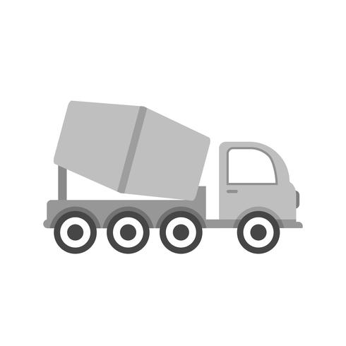 Concrete Mixer Icon Design vector