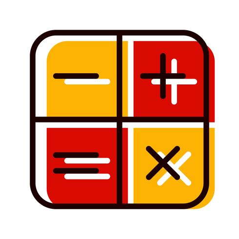 Diseño de iconos de calculadora vector