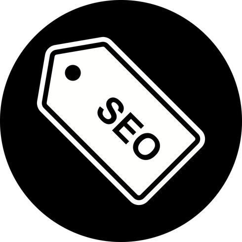 Diseño de icono de etiqueta SEO vector