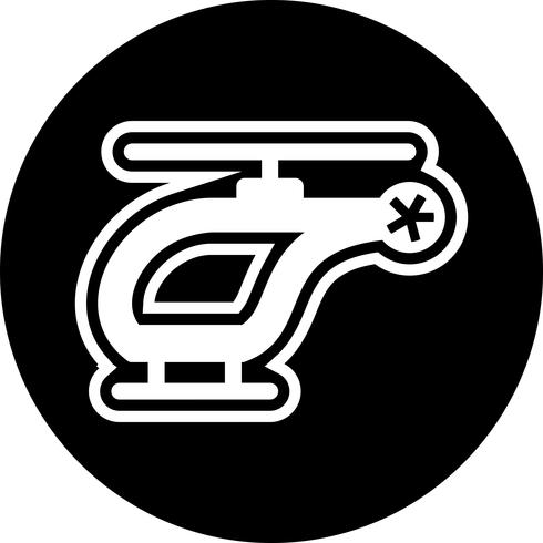 Helicóptero Icon Design vector