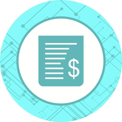 Receipt Icon Design vector