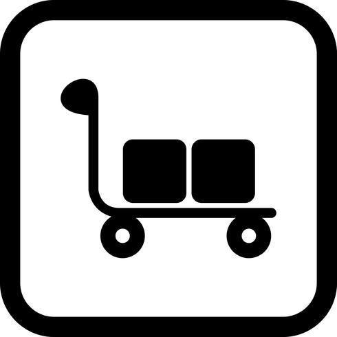 Trolley Icon Design vector