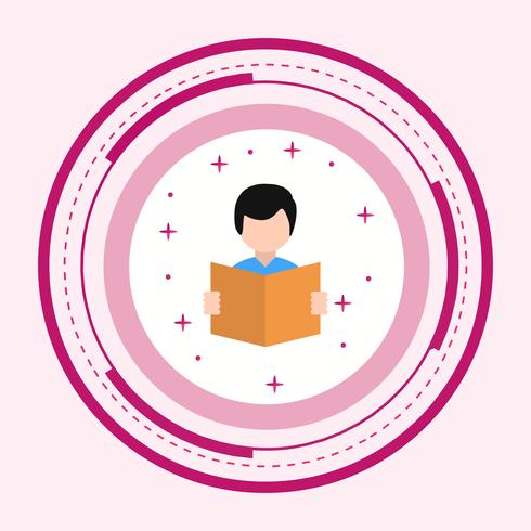 Reading Icon Design vector