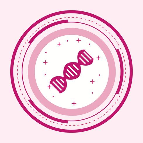 DNA Icon Design vector