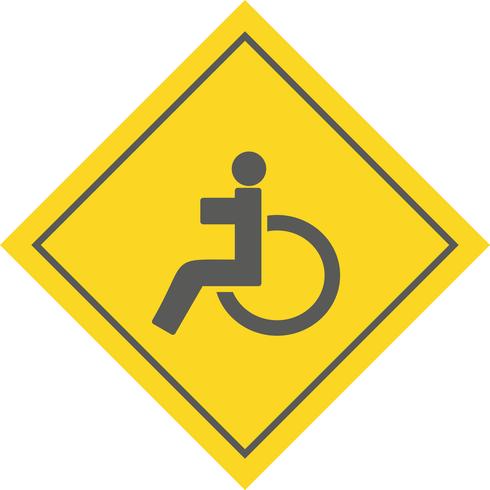  Handicapped Icon Design vector