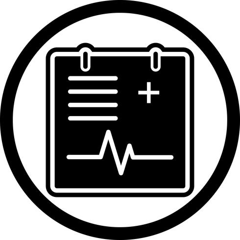 Medical Chart Icon Design vector