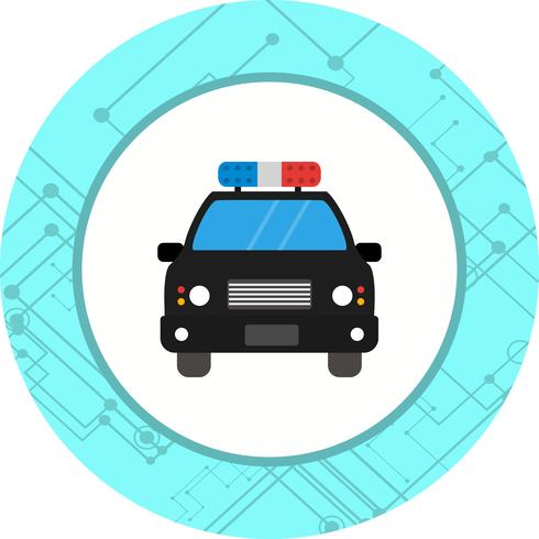 Diseño de icono de coche de policía vector