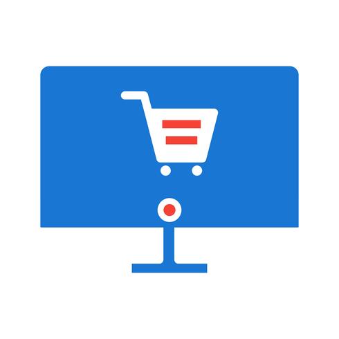 Online Shopping Icon Design vector