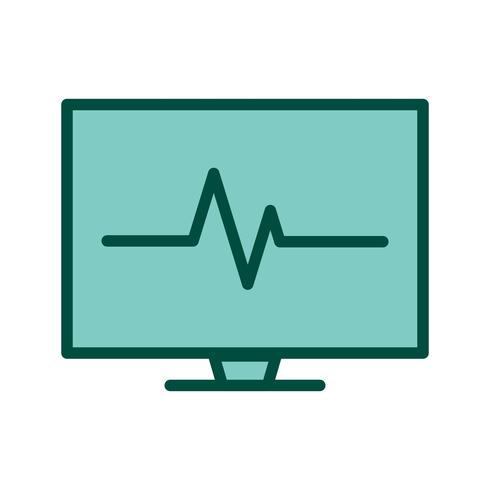 ECG Icon Design vector