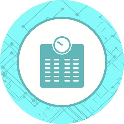 Weighting Machine Icon Design vector