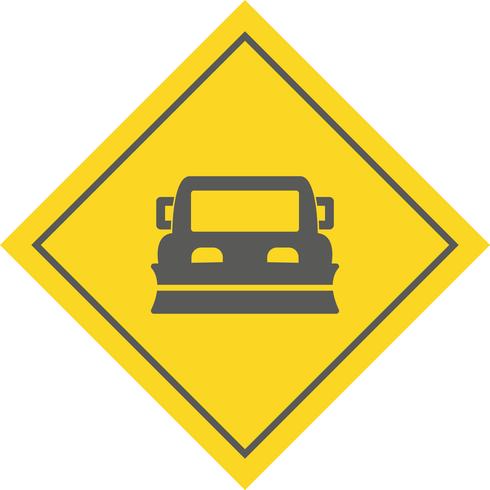 Snowplow Icon Design vector