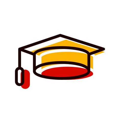 Graduation Cap Icon Design vector