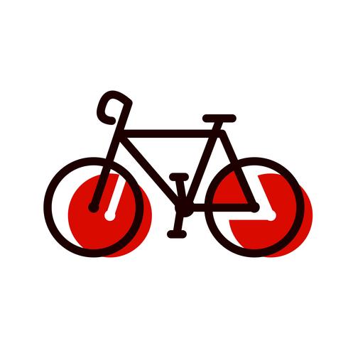 Diseño de icono de bicicleta vector