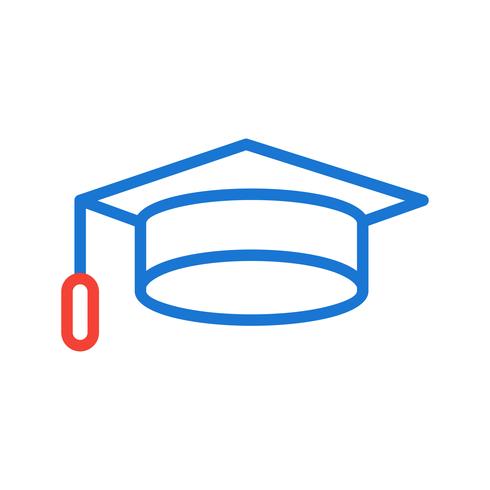 Diseño de icono de gorra de graduación vector