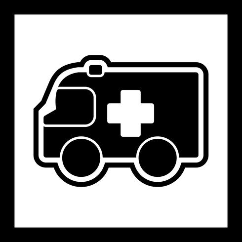 Ambulancia Icon Design vector